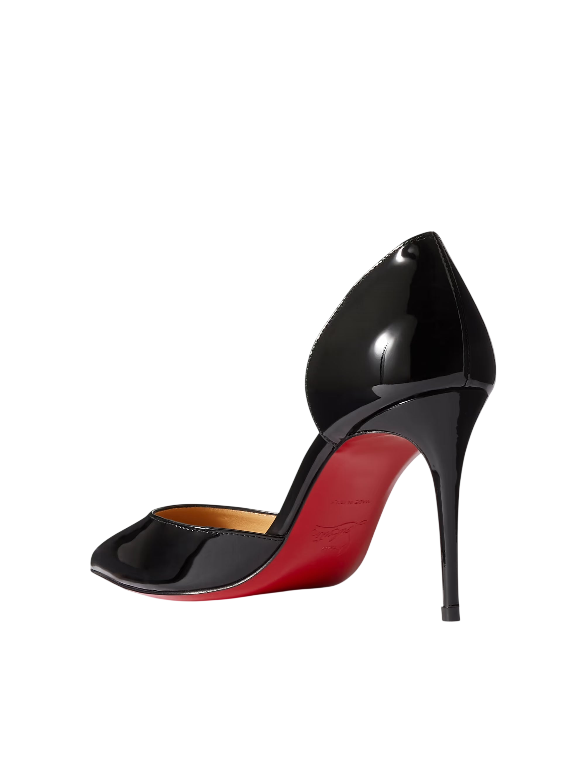 CHRISTIAN LOUBOUTIN IRIZA PATENT-LEATHER BLACK
