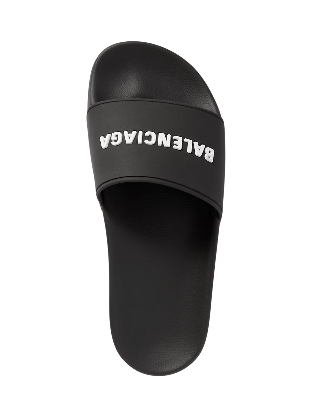 BALENCIAGA PISCINE LOGO-EMBOSSED RUBBER SLIDES