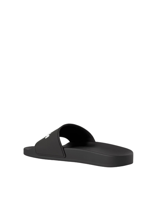 BALENCIAGA PISCINE LOGO-EMBOSSED RUBBER SLIDES