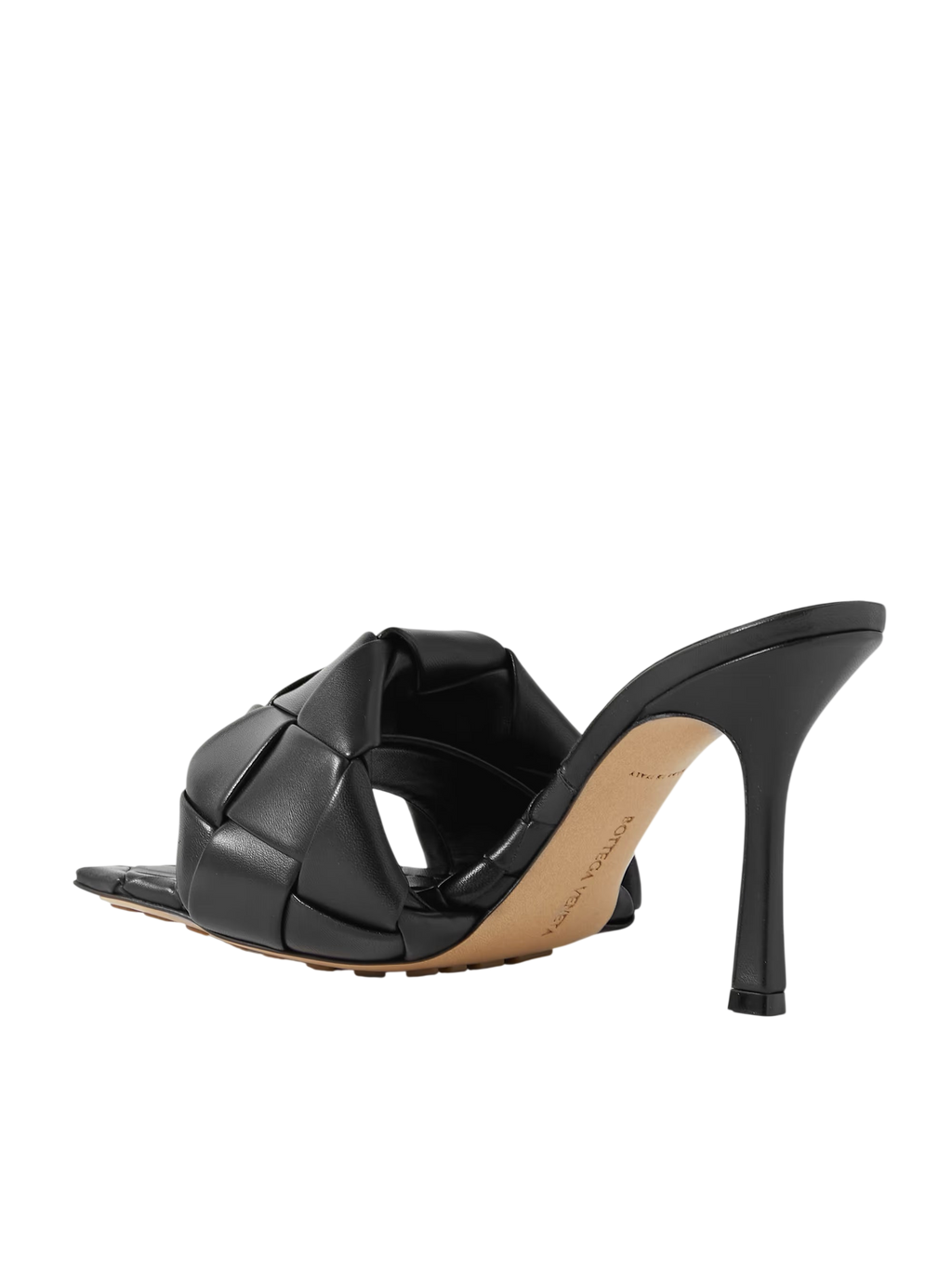 BOTTEGA VENETA LIDO INTRECCIATO LEATHER MULES