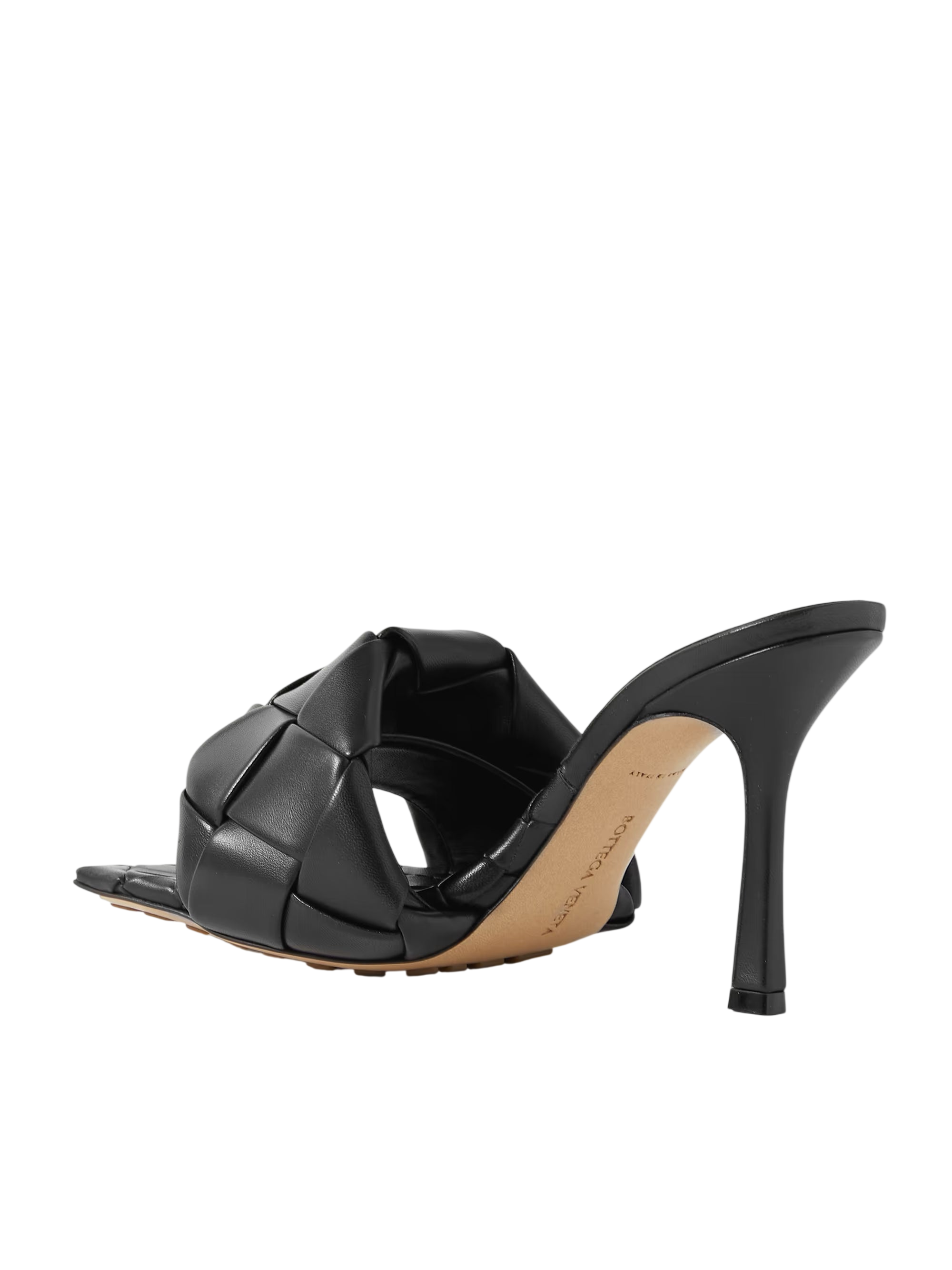 BOTTEGA VENETA LIDO INTRECCIATO LEATHER MULES