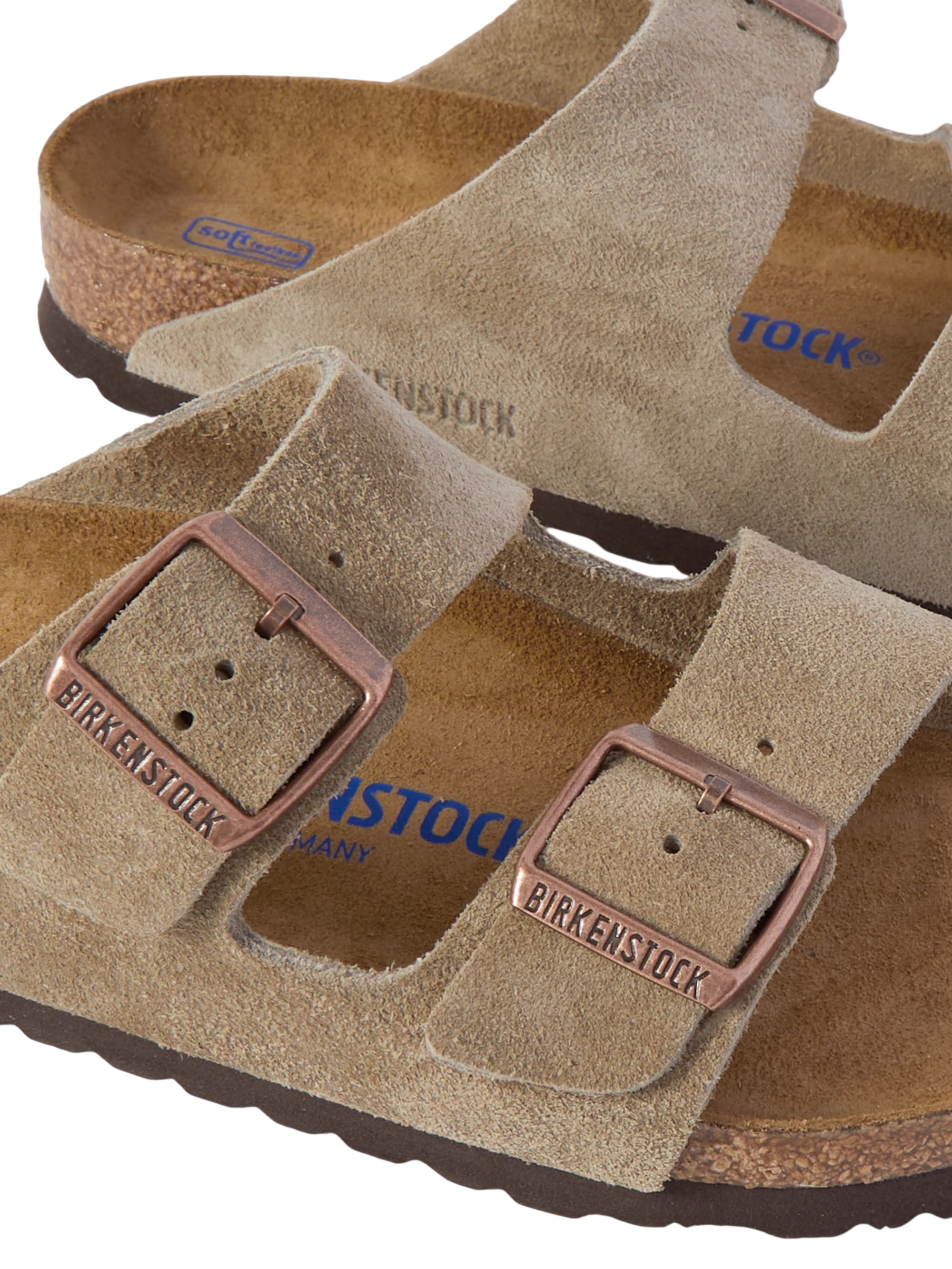 BIRKENSTOCK SUEDE SANDALS TAUPE