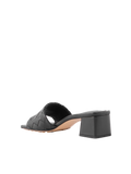 BOTTEGA VENETA RIVA INTRECCIATO LEATHER MULES BLACK
