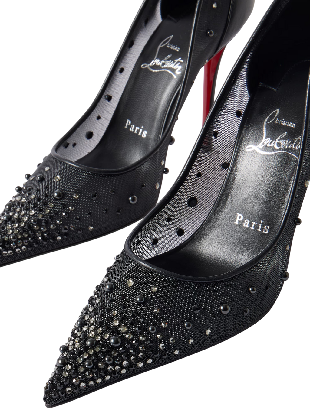 CHRISTIAN LOUBOUTIN MISS Z DEGRASTRASS PERLA BLACK