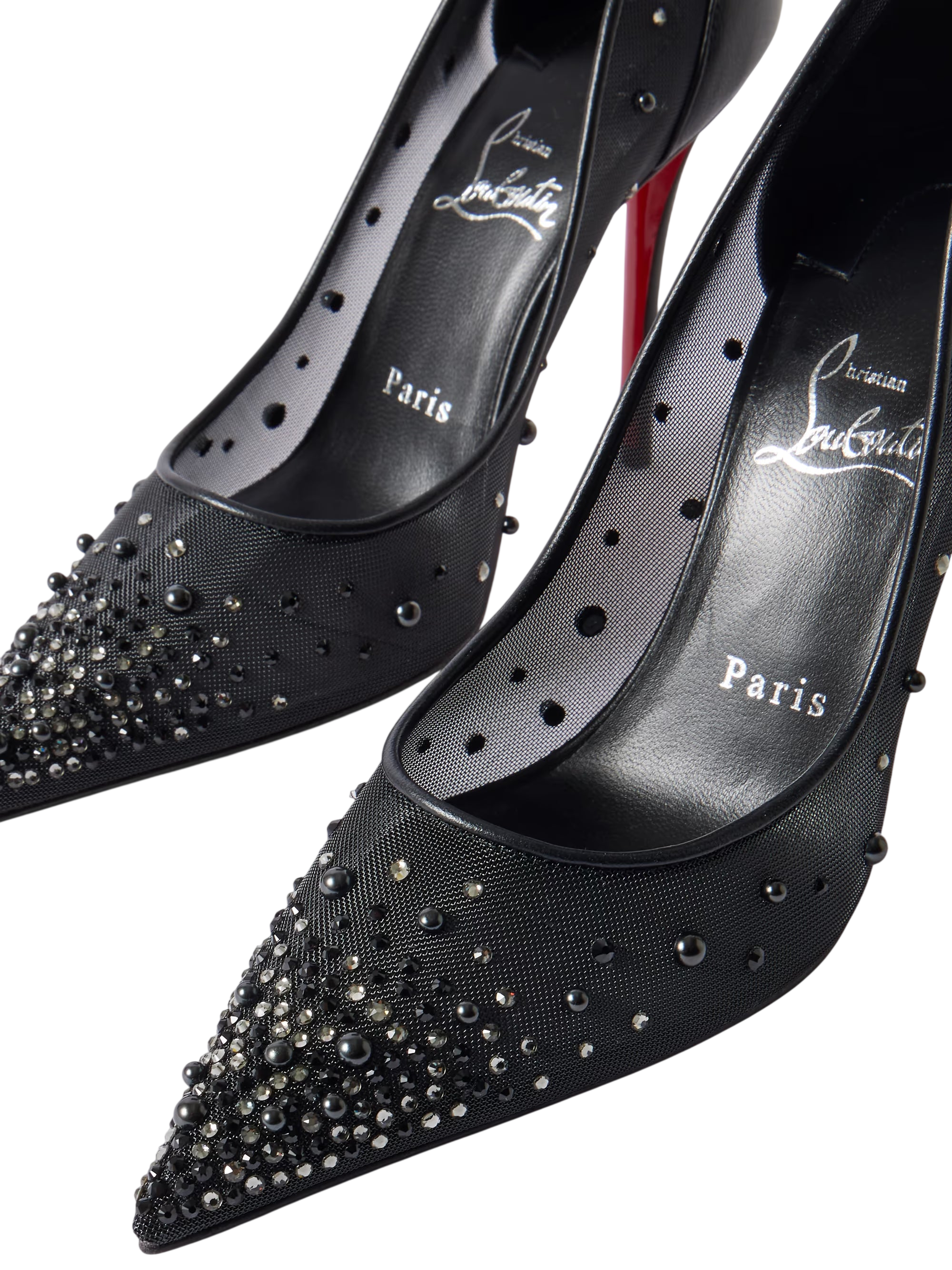 CHRISTIAN LOUBOUTIN MISS Z DEGRASTRASS PERLA BLACK