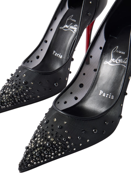 CHRISTIAN LOUBOUTIN MISS Z DEGRASTRASS PERLA BLACK