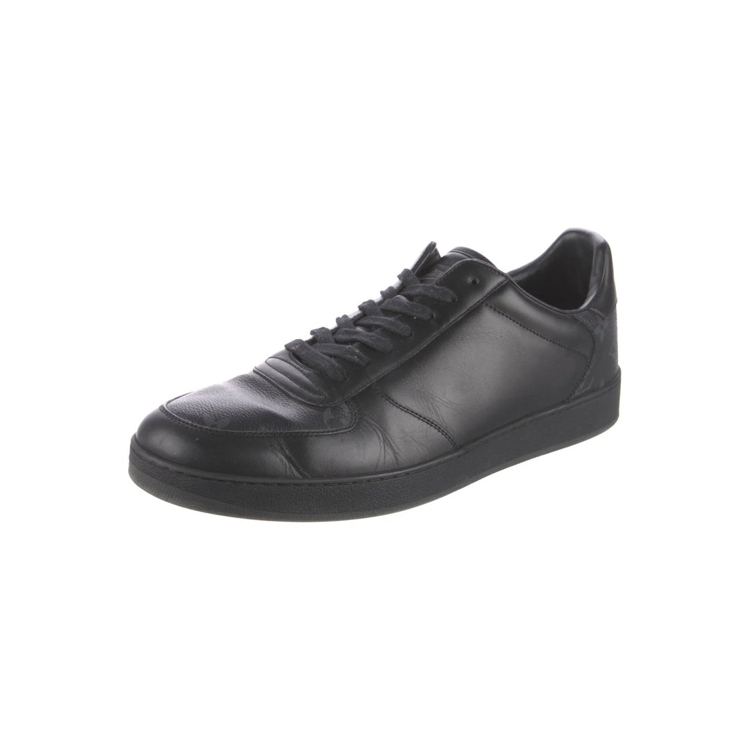 LOUIS VUITTON MONOGRAM CALFSKIN LOUS SNEAKERS BLACK