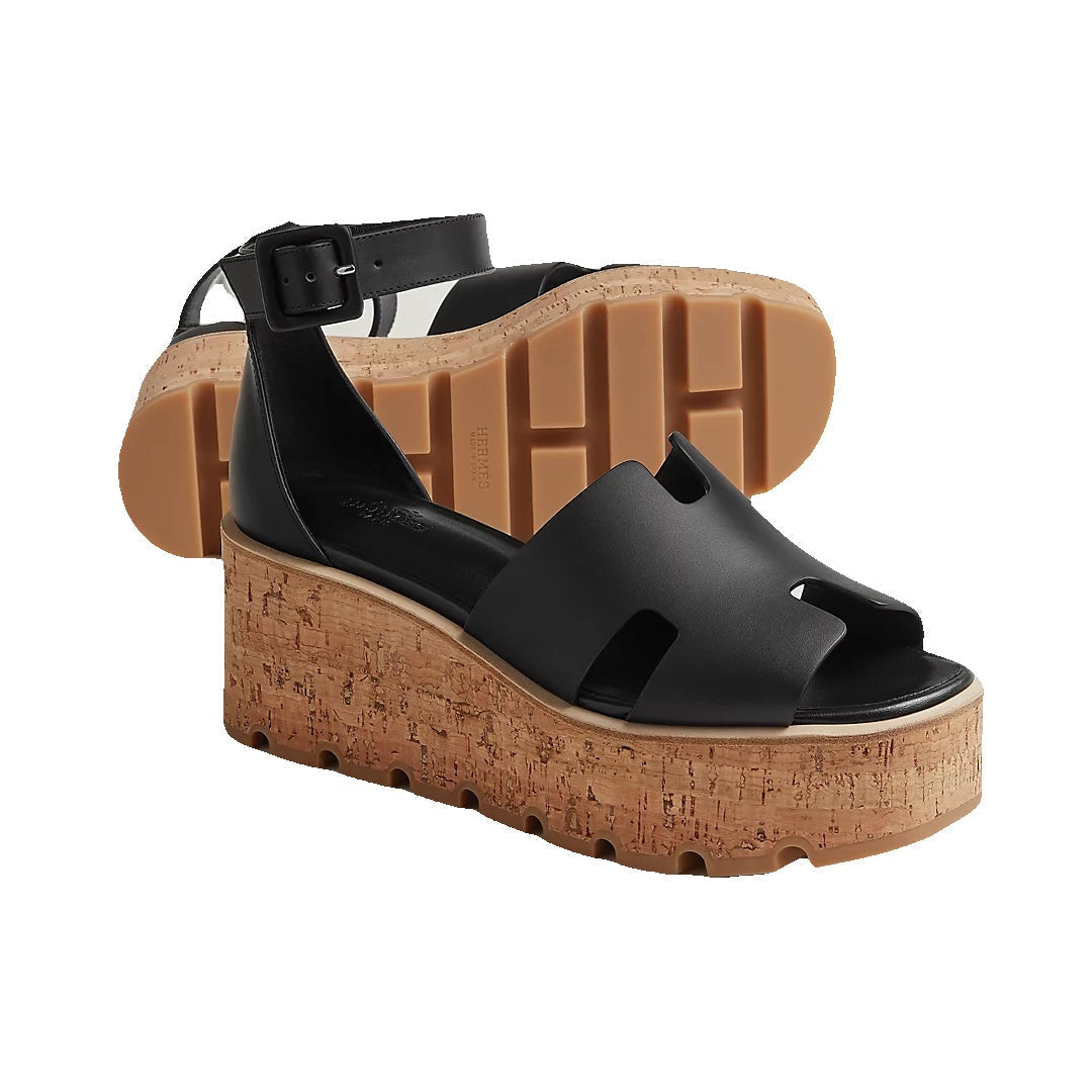 HERMÈS MOONLIGHT SANDAL BLACK