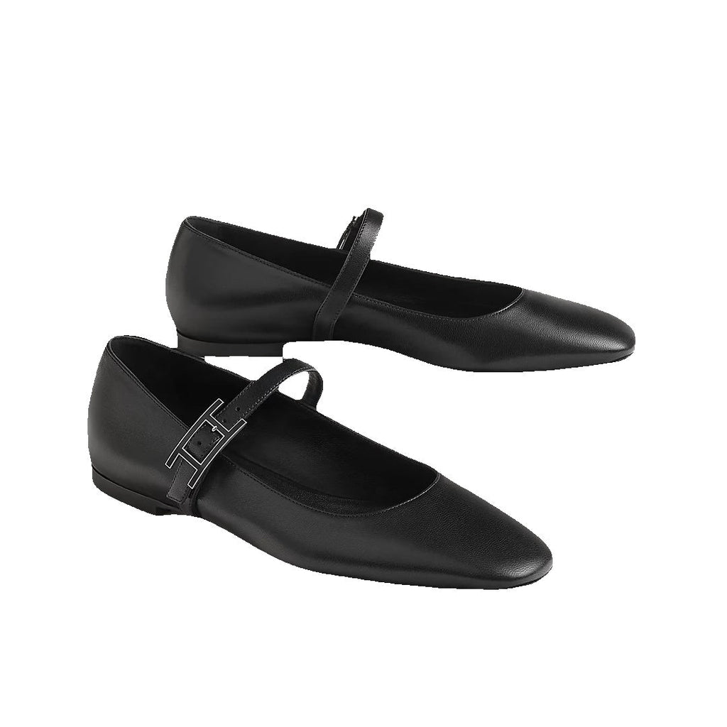 HERMÈS JOLLY BALLET FLAT BLACK