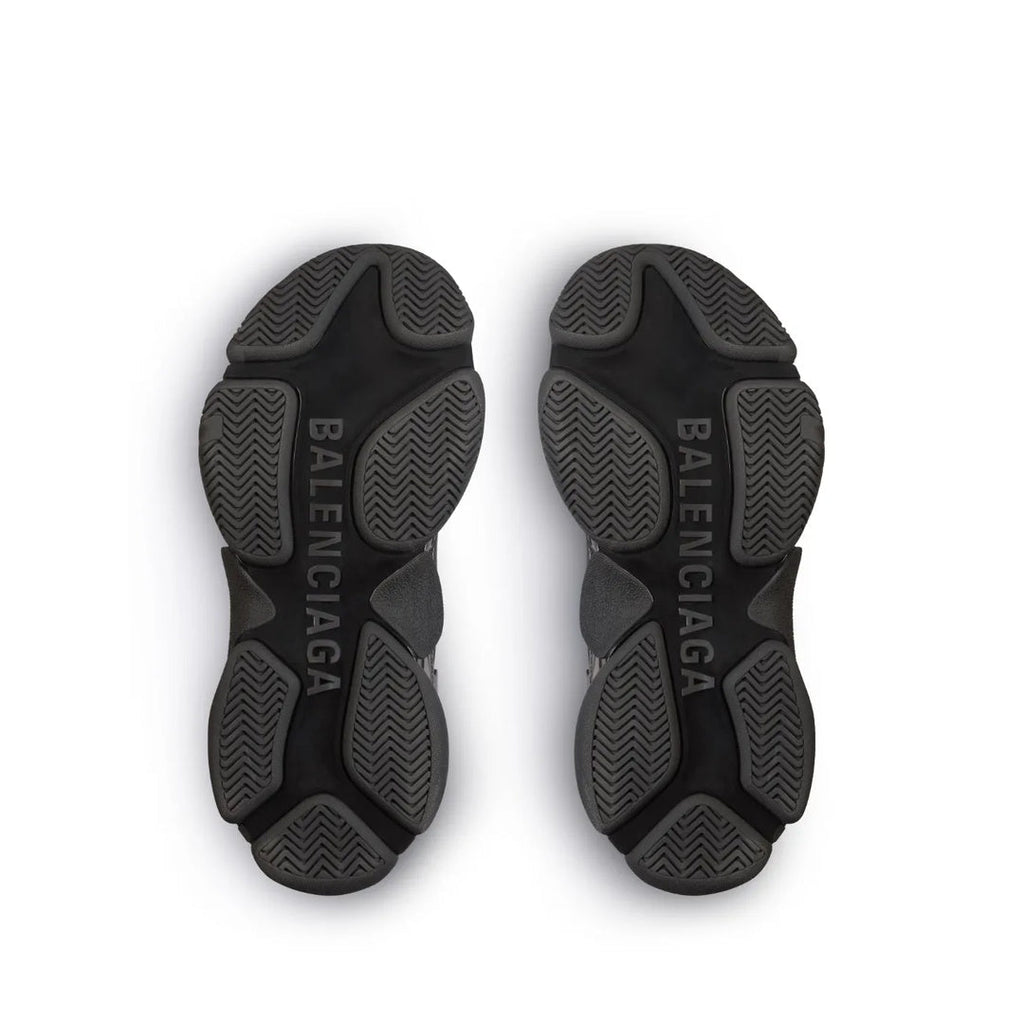 BALENCIAGA TRIPLE S. LACE-UP SNEAKERS BLACK