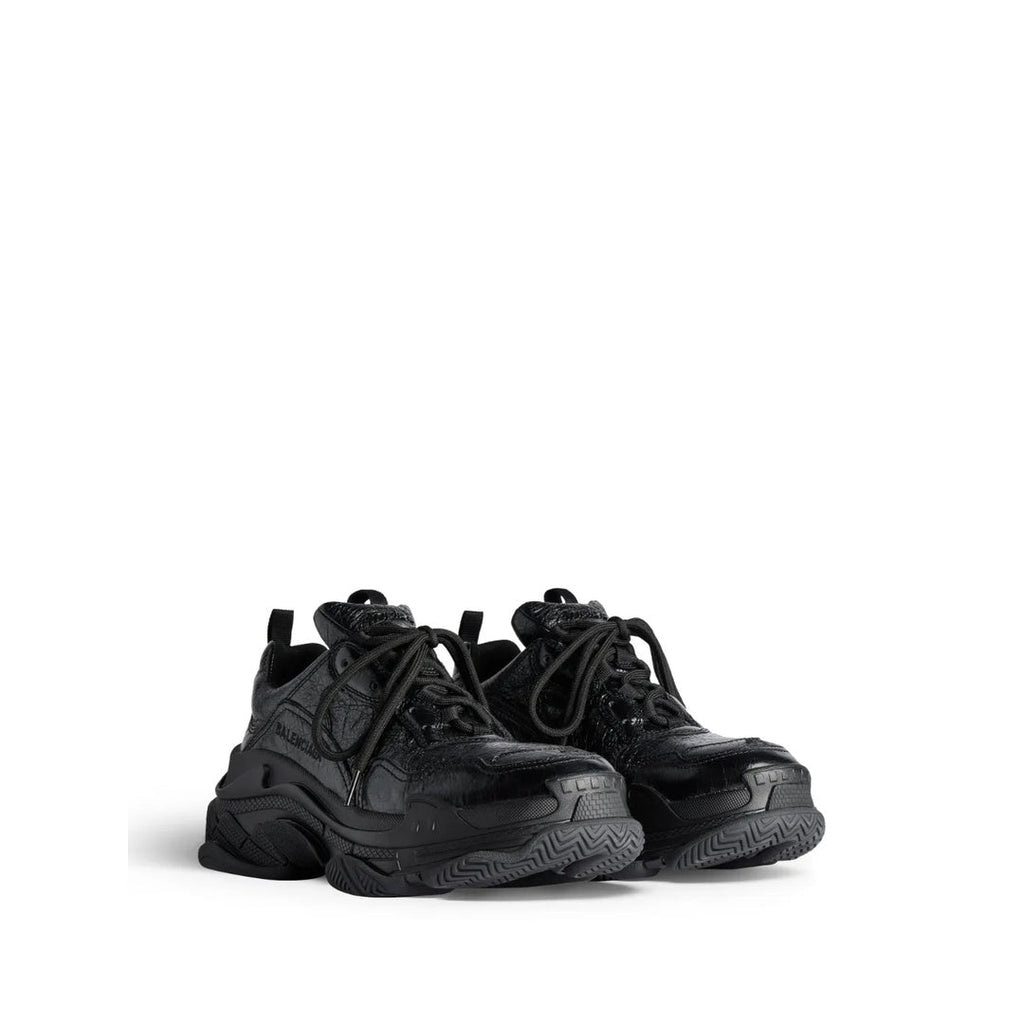 BALENCIAGA TRIPLE S. LACE-UP SNEAKERS BLACK