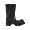 BALENCIAGA VENOM LEATHER BOOTS BLACK