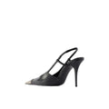 SAINT LAURENT 110MM JEANNE SLINGBACK PUMPS BLACK