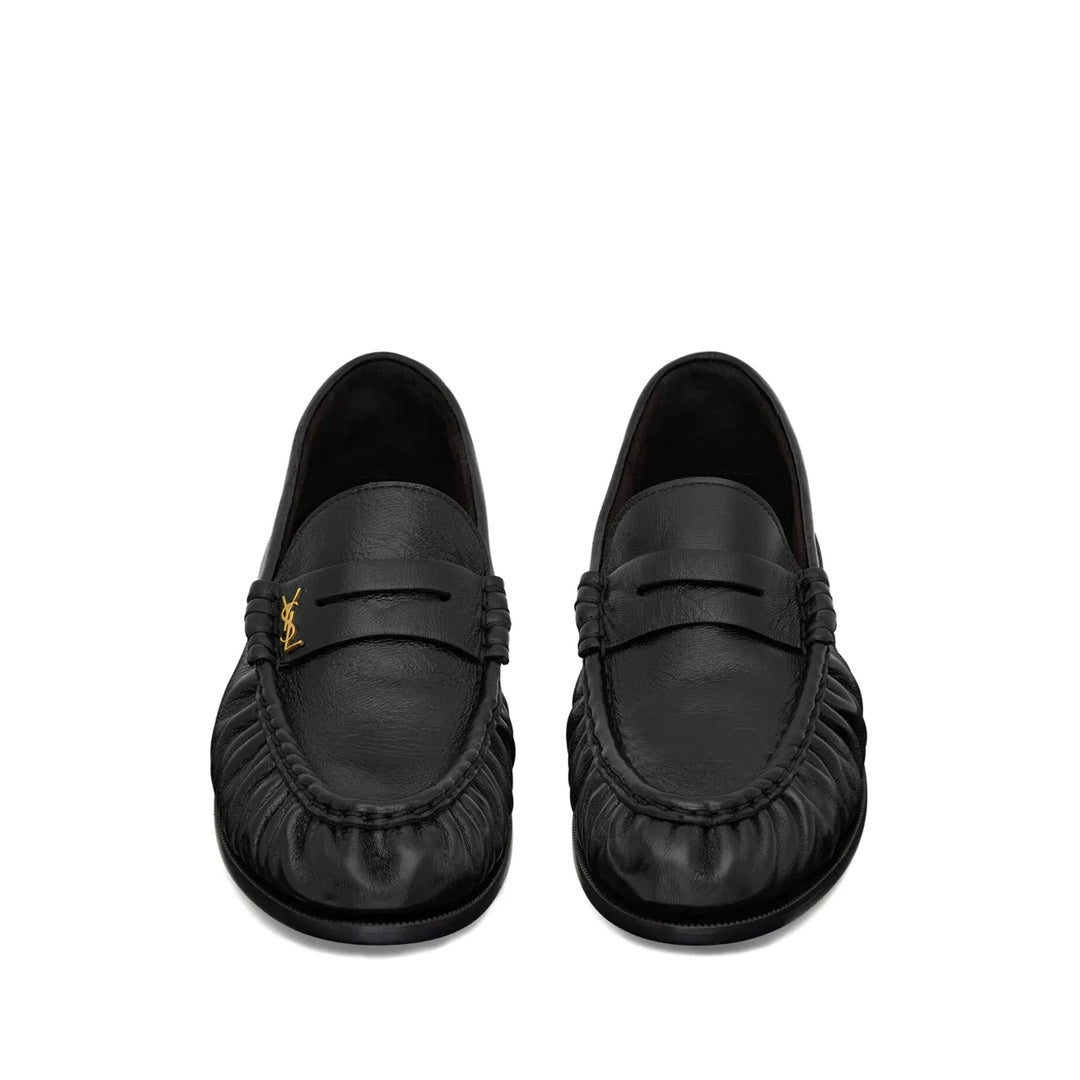 SAINT LAURENT LE LOAFER LOAFERS BLACK