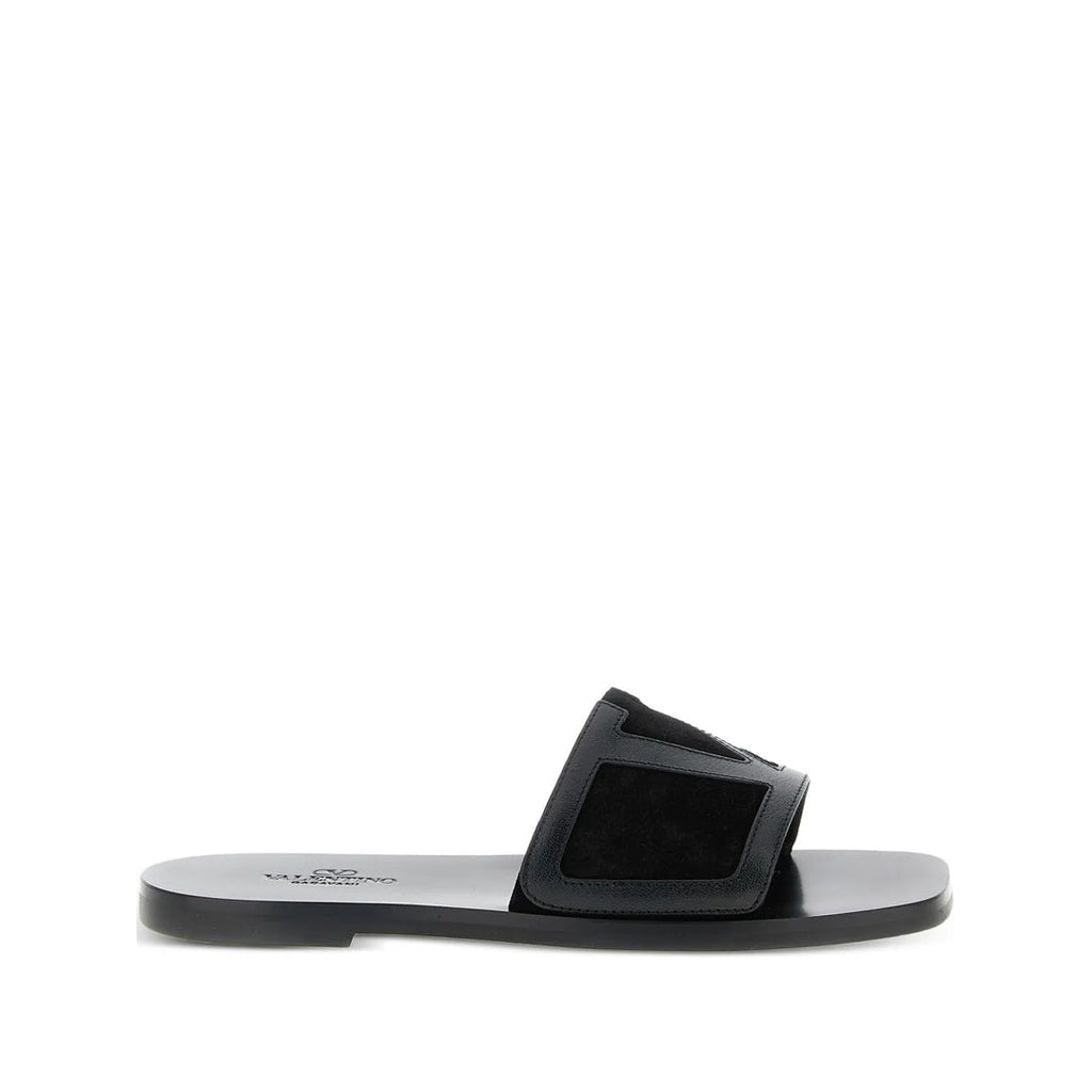 VALENTINO GARAVANI VIVA SUPERSTAR SANDALS BLACK