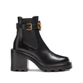VALENTINO GARAVANI VLOGO SIGNATURE CALFSKIN BEATLE BOOT 90MM BLACK