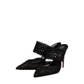 CHRISTIAN LOUBOUTIN HER IN ROMA MULE DARK CARMINE BLACK