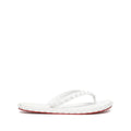 CHRISTIAN LOUBOUTIN LOUBI DONNA SPIKE FLIP FLOPS WHITE