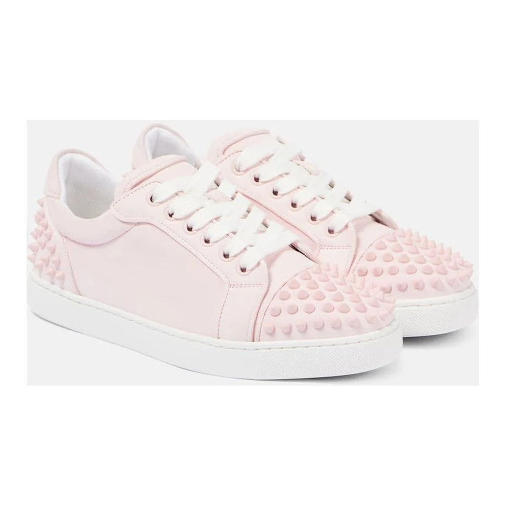CHRISTIAN LOUBOUTIN VIEIRA STUDDED SNEAKERS PINK