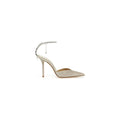 JIMMY CHOO SAEDA GOLD FABRIC PUMPS GOLD