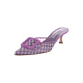 MANOLO BLAHNIK VIERAS MULES PURPLE