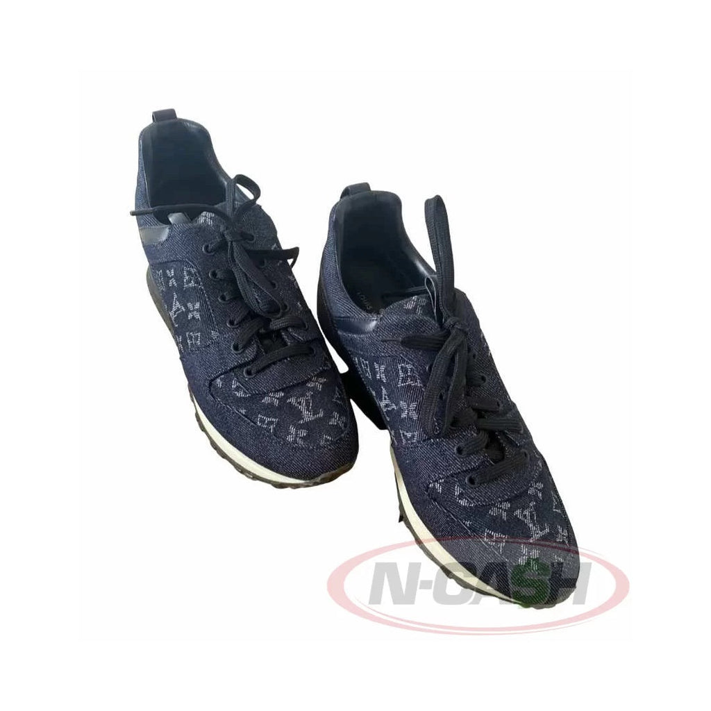 LOUIS VUITTON DENIM MONOGRAM RUN AWAY SNEAKER BLUE