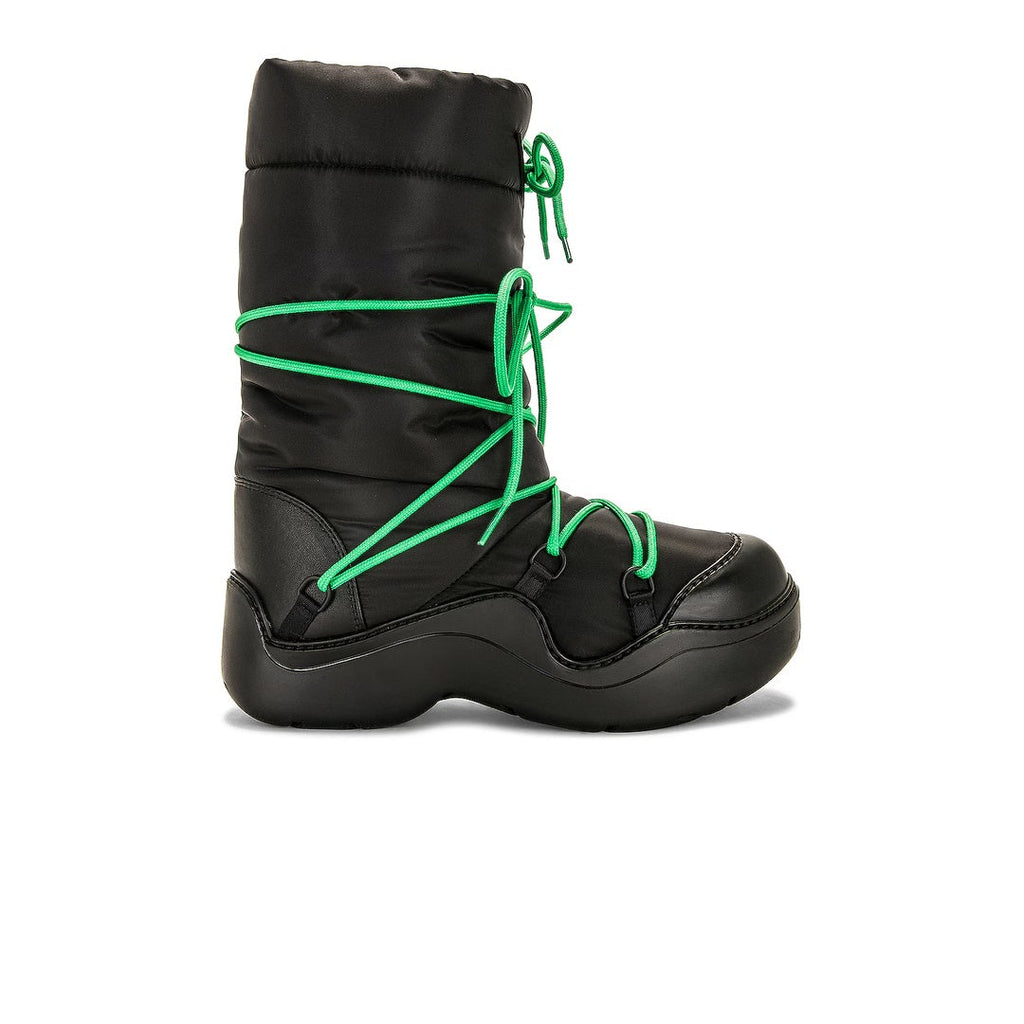BOTTEGA VENETA PUDDLE BOMBER BOOTS BLACK GRASS BLACK
