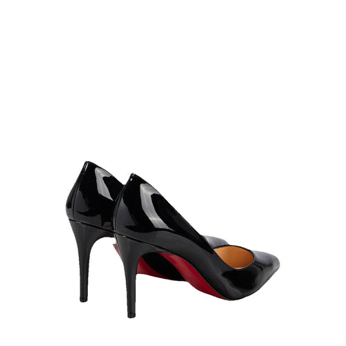CHRISTIAN LOUBOUTIN PATENT PIGALLE FOLLIES PUMP BLACK