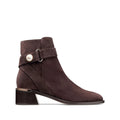 JIMMY CHOO ELIOT SUEDE ANKLE BOOTS CHOCOLATE CHOCOLATE BROWN