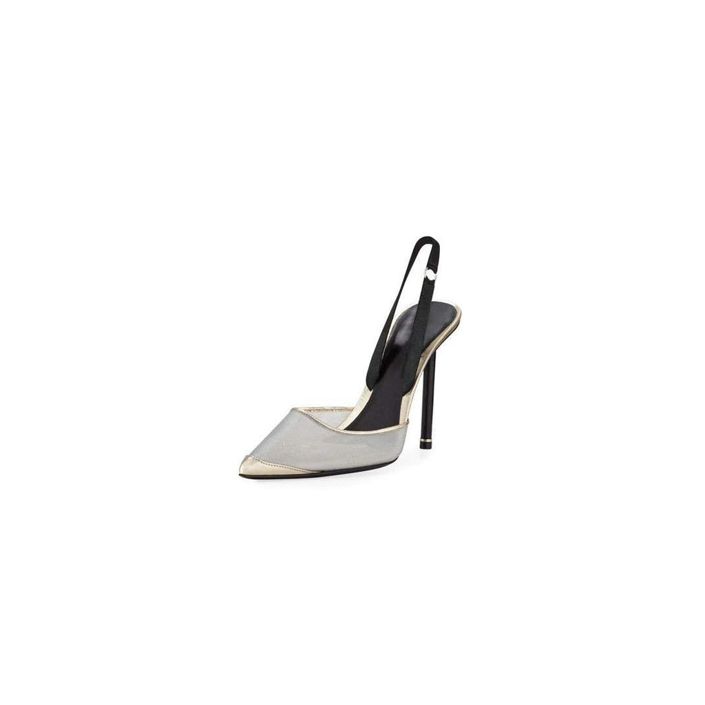 ALEXANDER WANG TIA SLINGBACK PUMP METALLIC