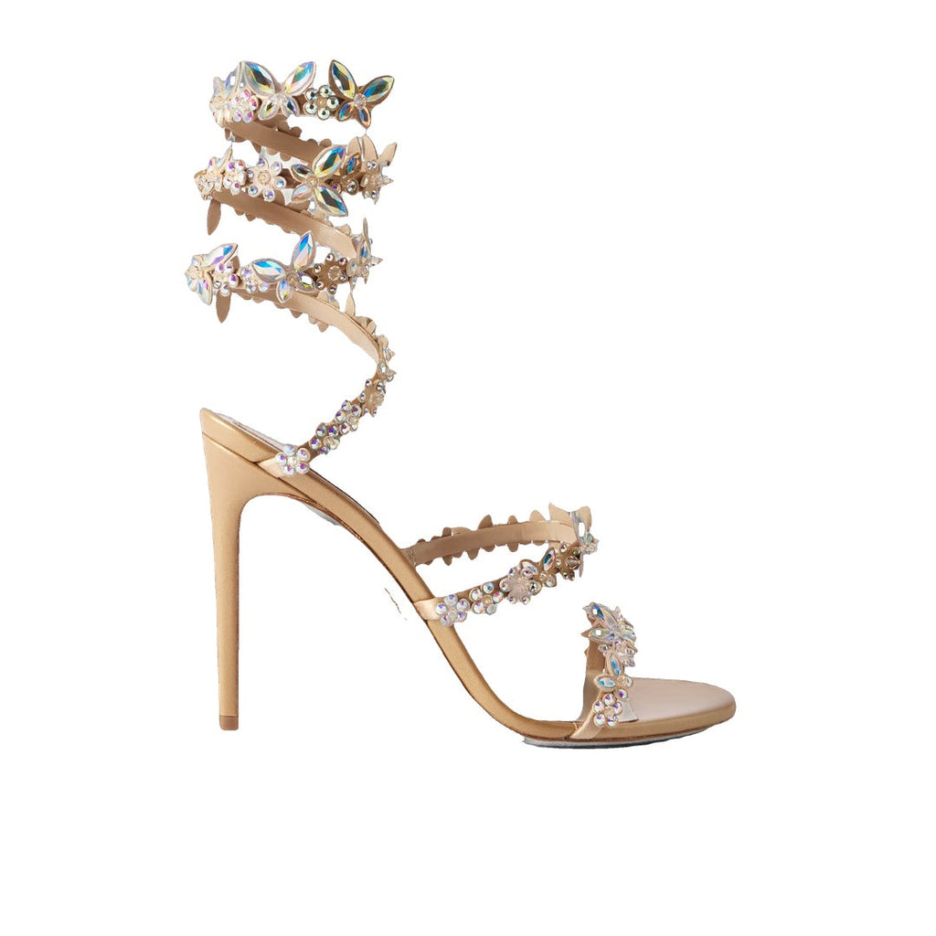 RENÉ CAOVILLA 105MM EDEN SANDAL NUDE