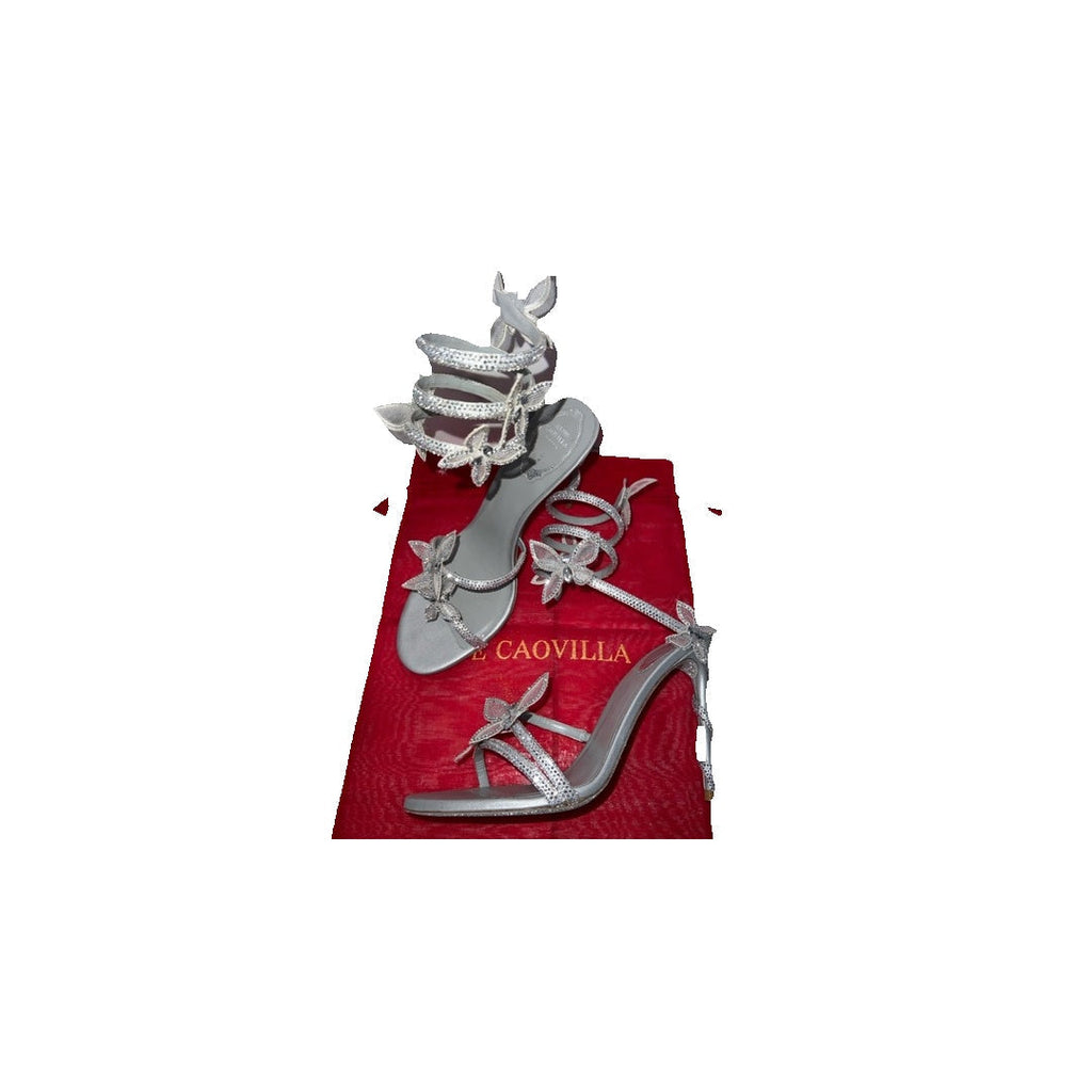 RENÉ CAOVILLA MARGHERITA SANDAL SILVER