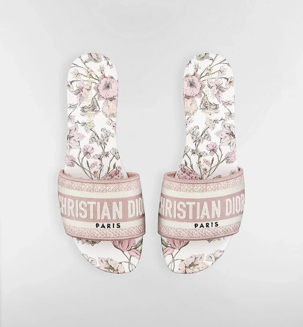 DIOR DWAY SLIDE COTTON AND ROSE
