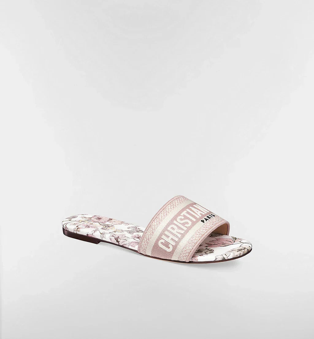 DIOR DWAY SLIDE COTTON AND ROSE