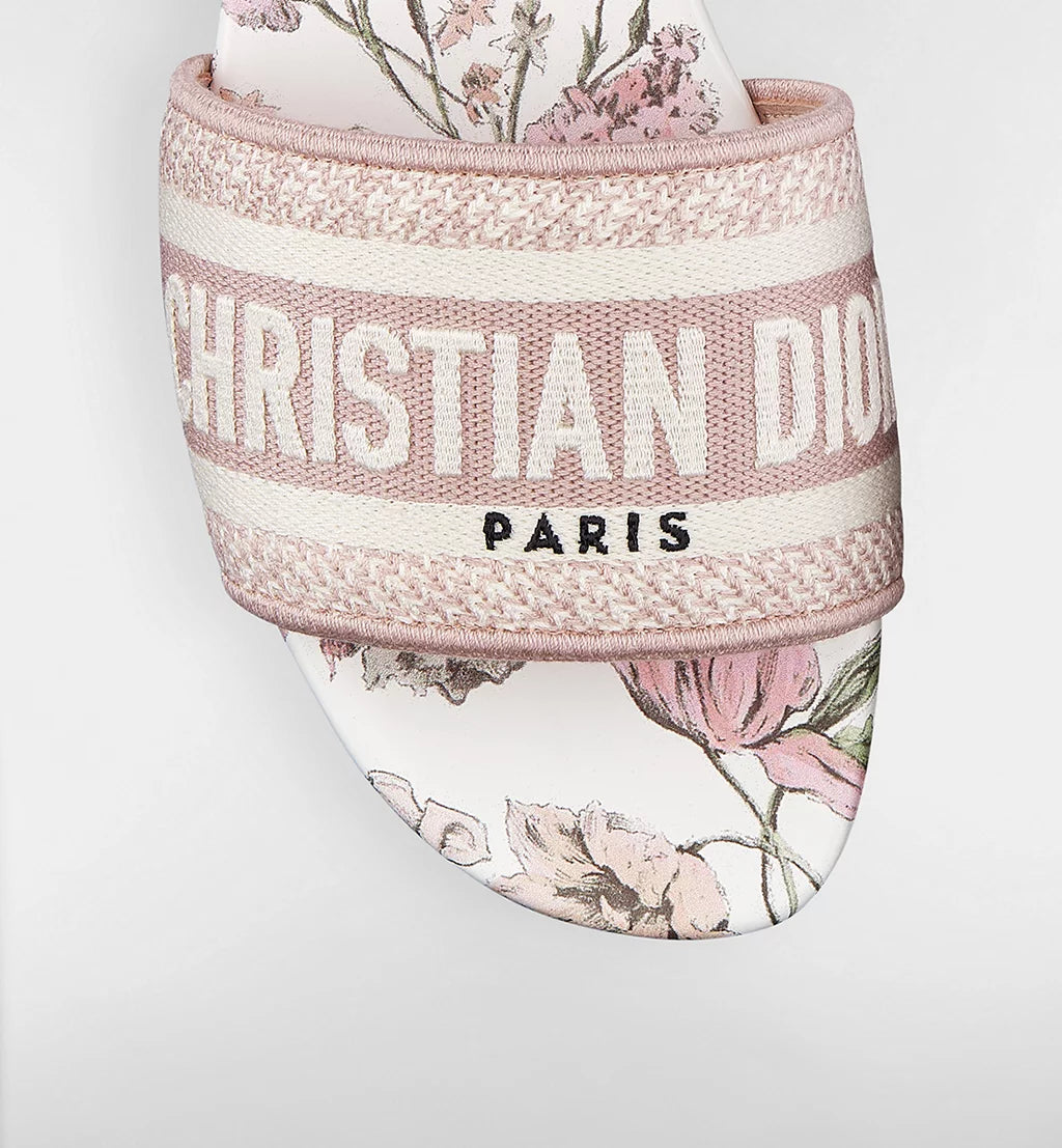 DIOR DWAY SLIDE COTTON AND ROSE