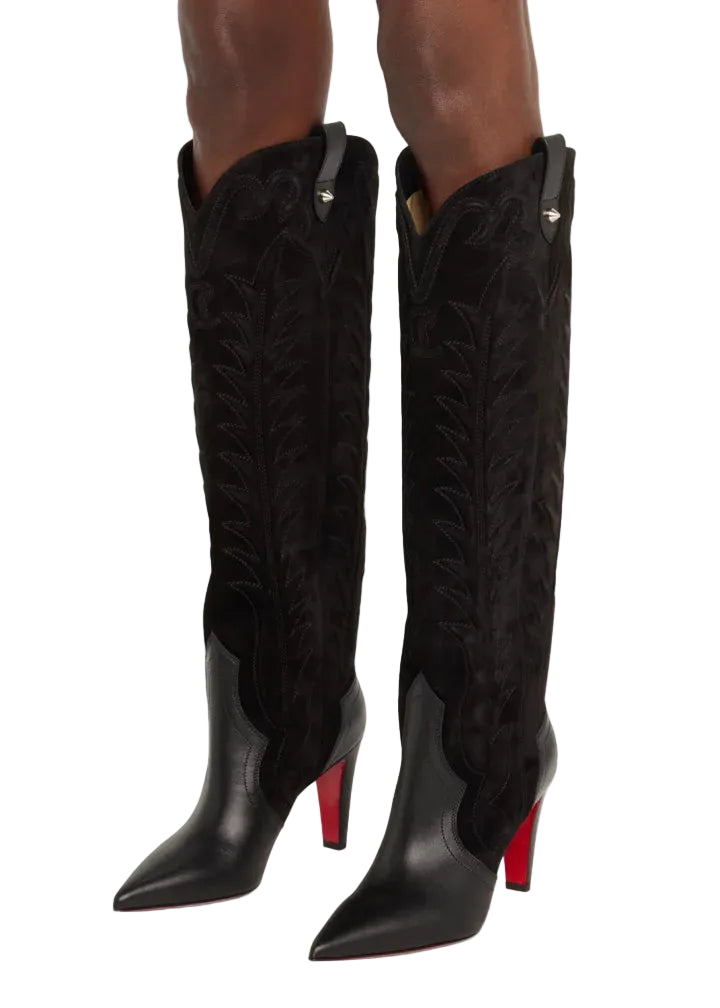 CHRISTIAN LOUBOUTIN SANTIA BOOTS 85 MM