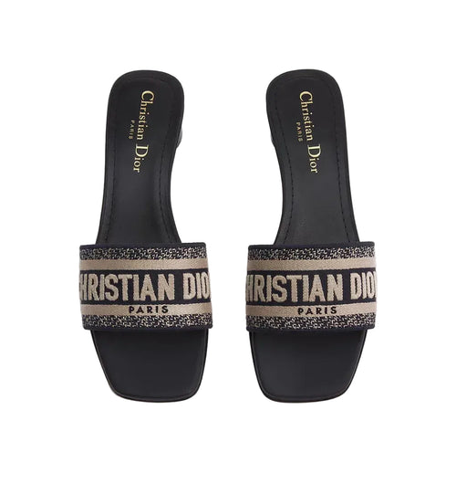 DIOR DIORVIERA DWAY HEELED SLIDE DEEP BLUE