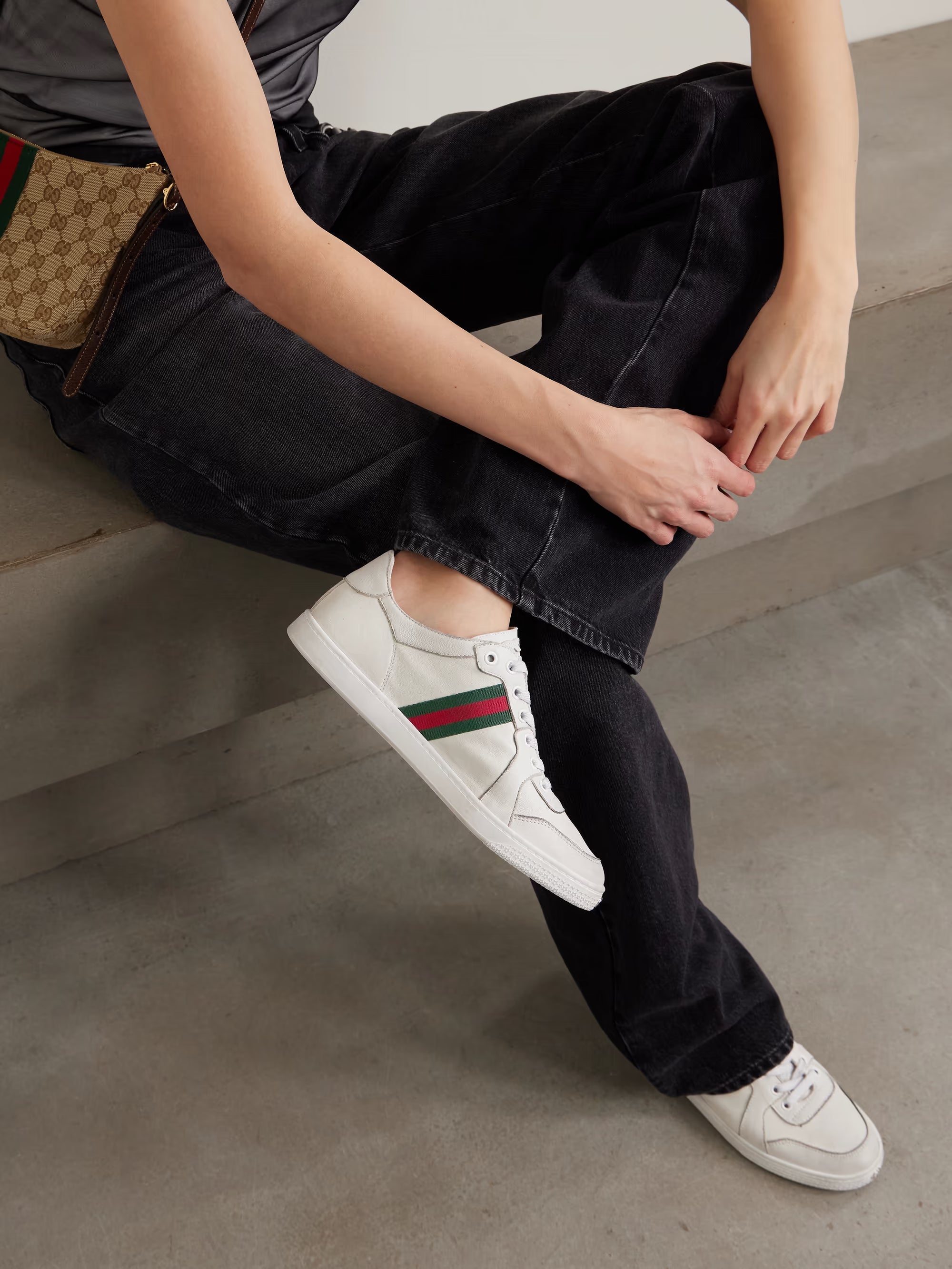 GUCCI STRETCH LOW-TOP SNEAKER